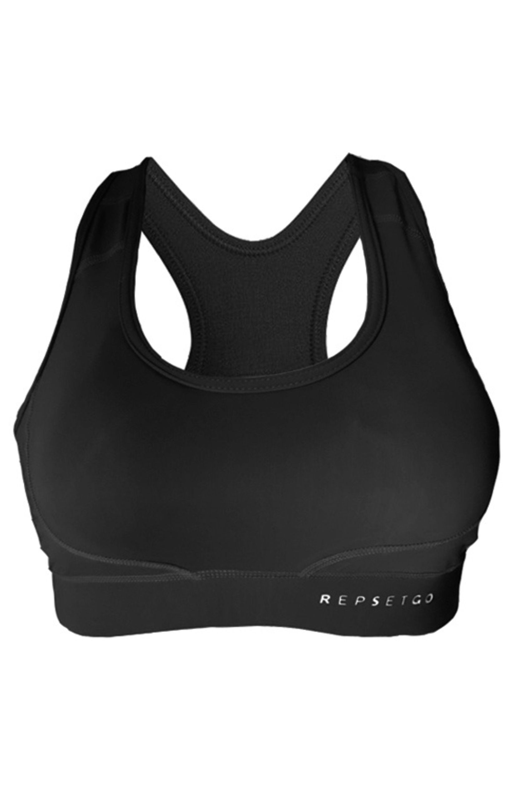 black platinum repset-go sports bra Platinum Black Sports Bra - Image 1